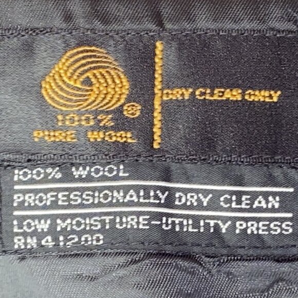 Sandini “Viceroy” Black Tuxedo Satin Notch Lapel Jacket R46 Pants R41, 100% Wool - Picture 7 of 10